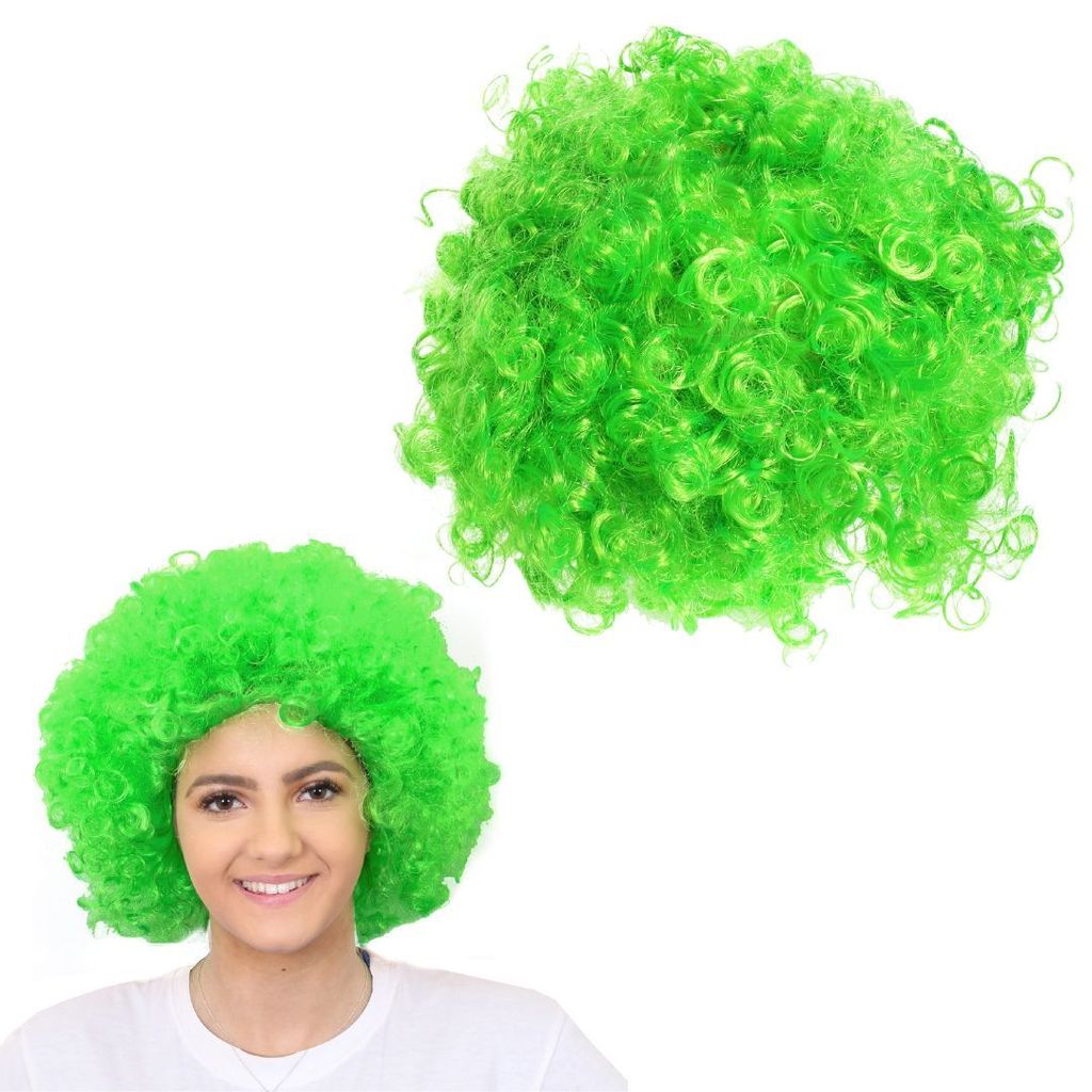 Afro Green Wigs - 1PC - Party and Festive Needs | Buy online on ZillyBuy