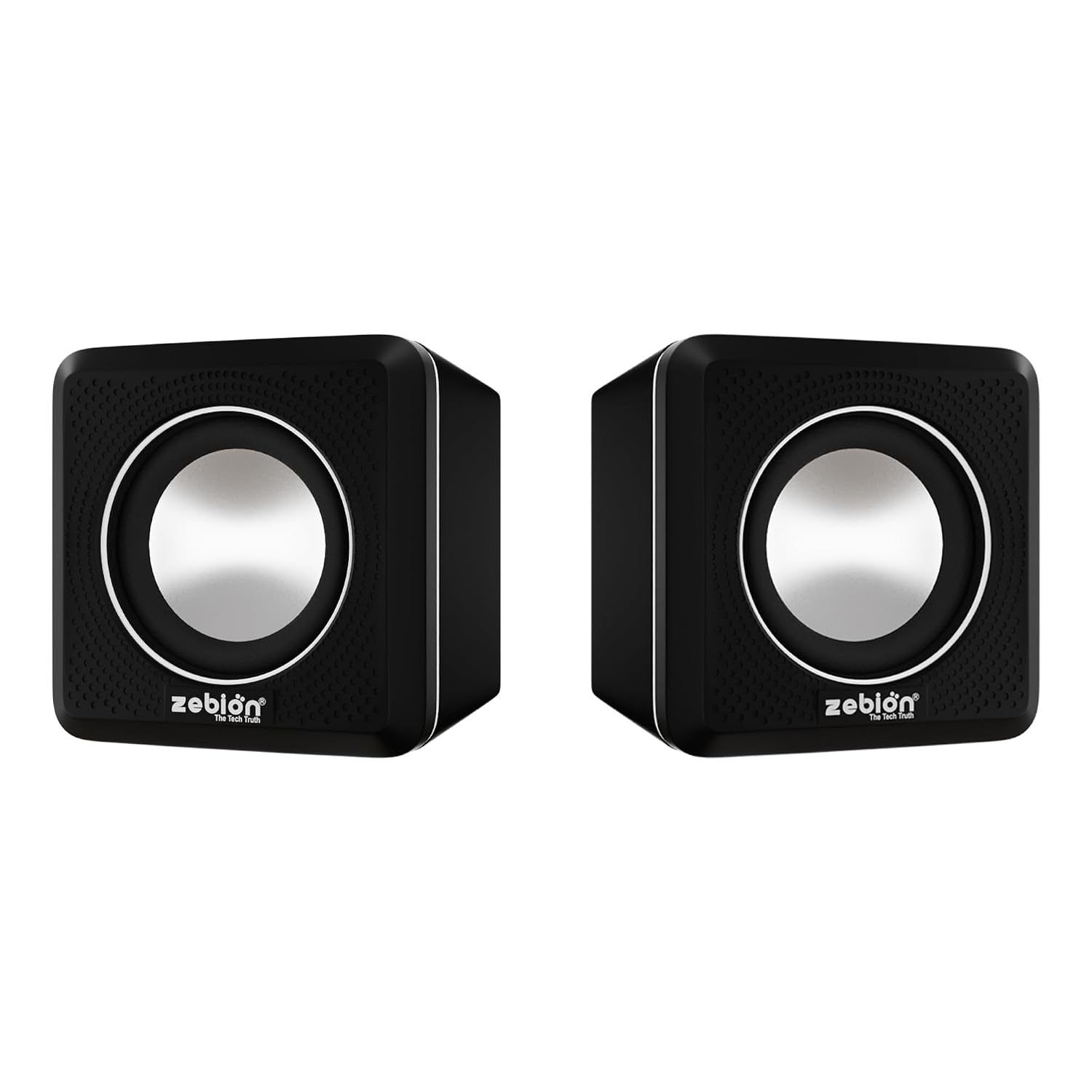 Zebion Muze Twin Tabletop 2.0 Speaker Set - Black