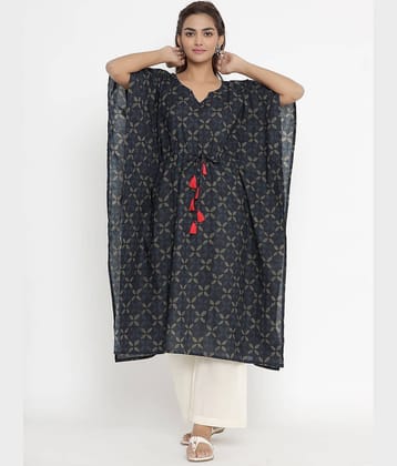 miravan Women's Cotton Kaftan ( Black )