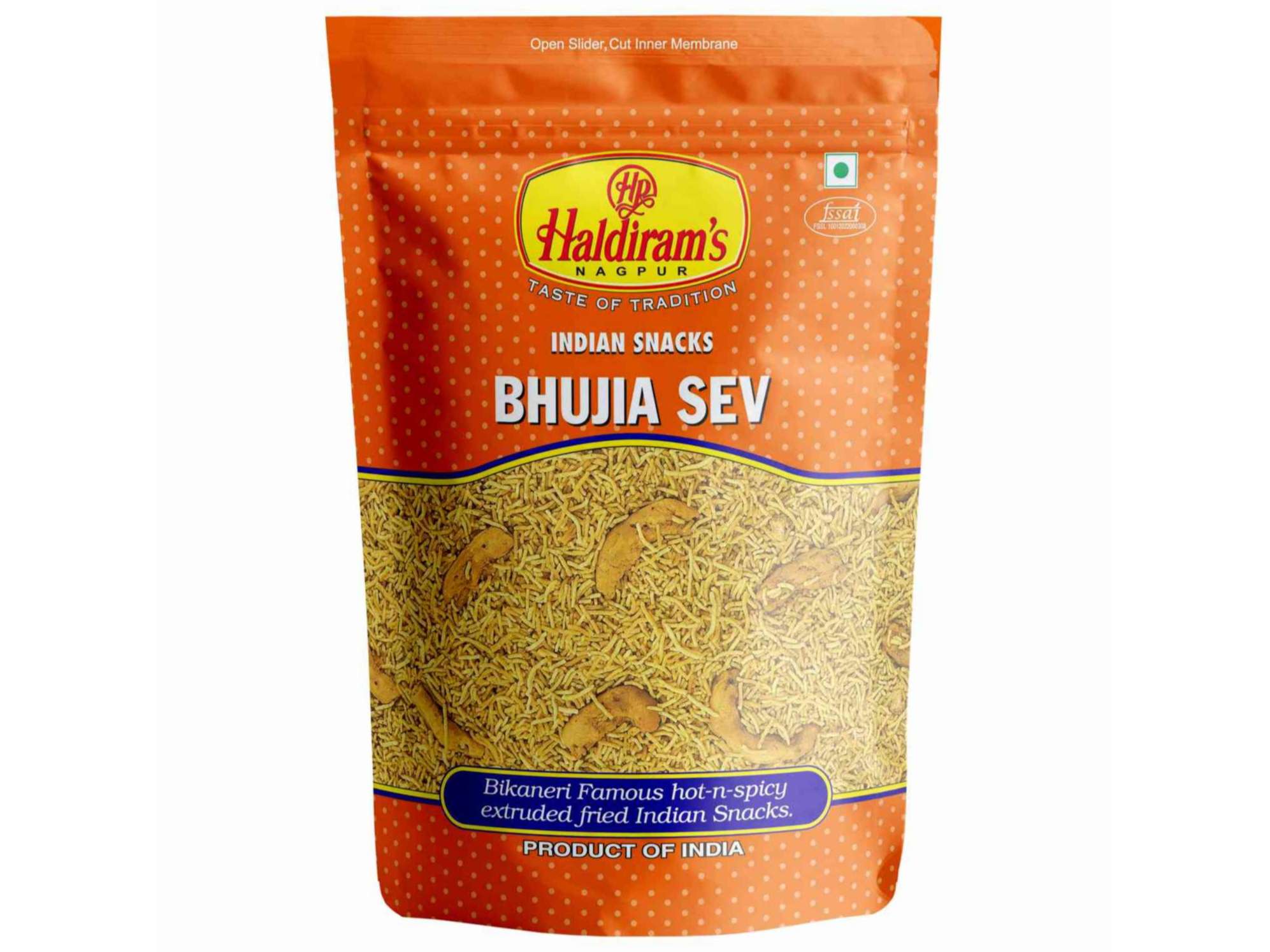 Haldiram's Bhujia Sev Namkeen - 1 kg - Pack of 2