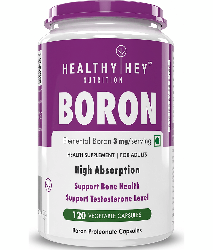HEALTHYHEY NUTRITION Boron 120 Veggie Capsules 3 mg