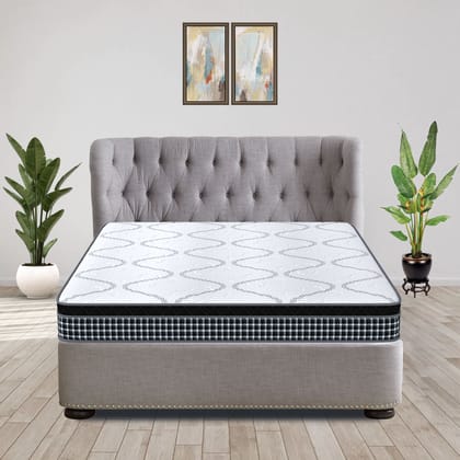 Coirfit RELAX Pillow Top With ISPT Technology 6 Inch Double Size Hybrid Memory Foam and Pocket Spring Mattress (72X48 Inches), No Partner Disturbance, Soft Relax Comfort, with PU Foam| 7-Year Warranty Coirfit RELAX Pillow Top With ISPT Technology 6 Inch Double Size Hybrid Memory Foam and Pocket Spring Mattress (72X48 Inches), No Partner Disturbance, Soft Relax Comfort, with PU Foam| 7-Year Warranty