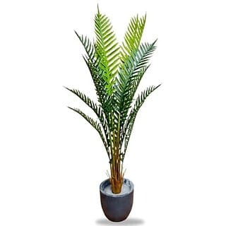 De Gardenia Artificial Areca Palm Plant 6.6 FT Tall Faux Palm Tree with 15 Trunks - Silk Fake Plant for Home Decor Office Living Room - Perfect Housewarming Gift (Pot Not Included)