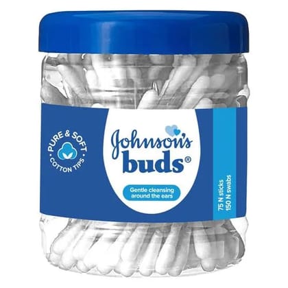 Johnson's Buds - Pure Cotton & Soft Tips, 75 N sticks / 150 N swabs