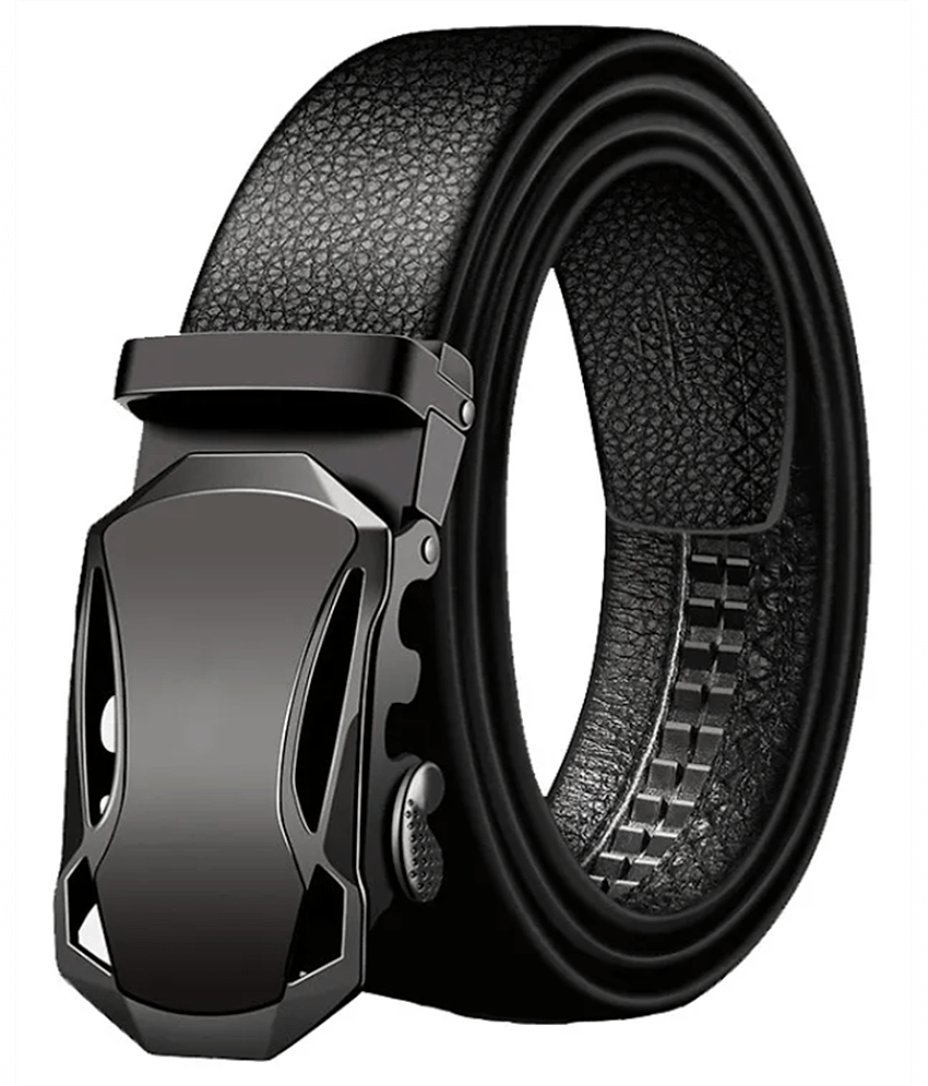 Loopa - Black PU Men's Casual Belt ( Pack of 1 )