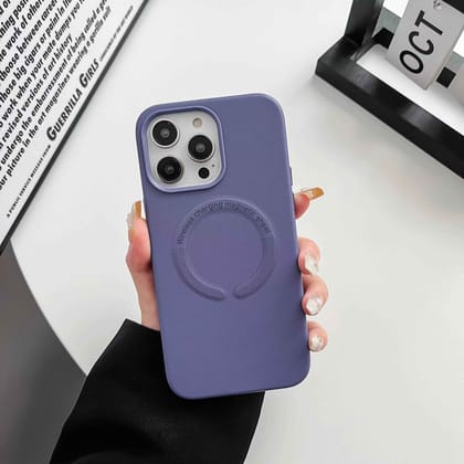 iPhone 11 Series Premium Leather Design Magsafe Back Case-iPhone 11 / Wisteria