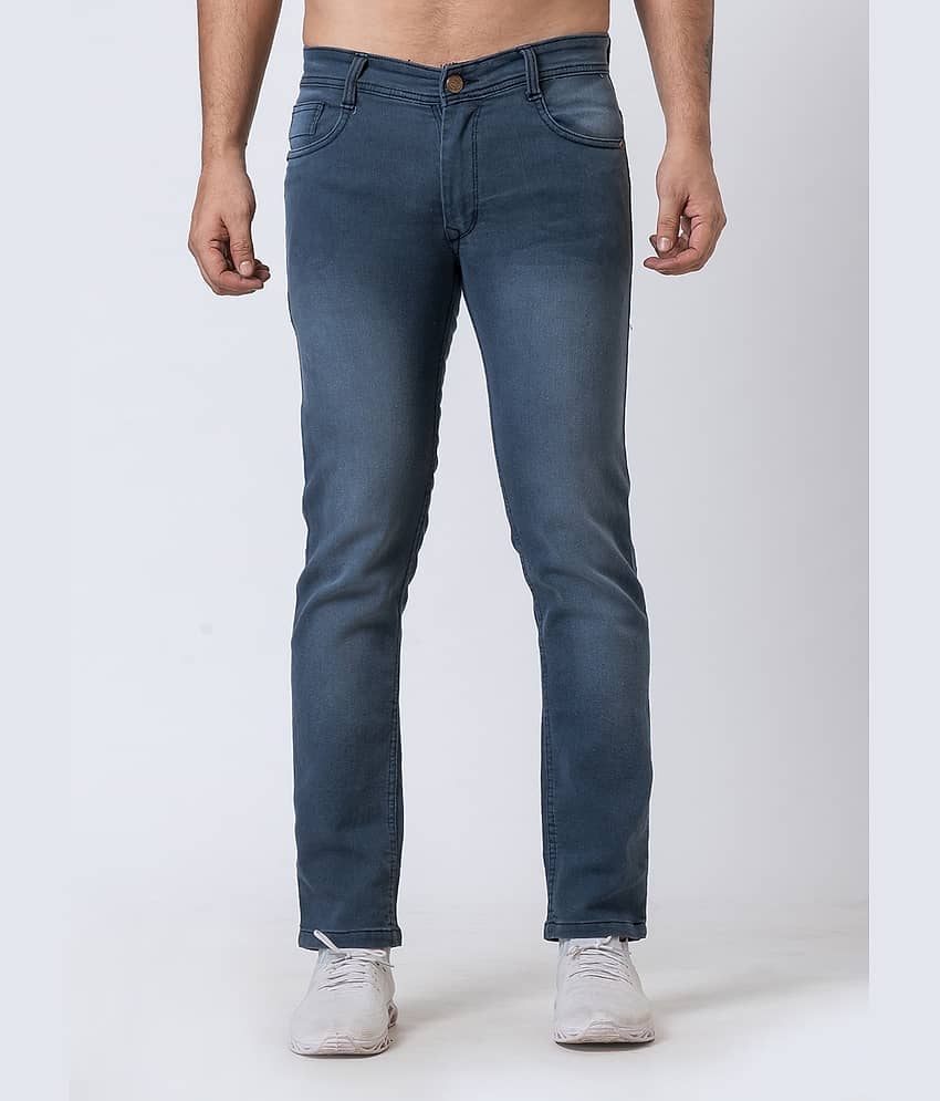 Sindon Regular Fit Dyed Men's Jeans - Navy Blue ( Pack of 1 )