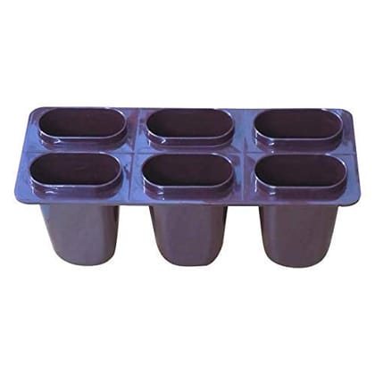 SmartCam Set of 6 Plastic Reusable Ice Pop Makers, Homemade Popsicle Frozen Ice Cream Moulds Tray Kulfi Candy Ice Lolly Mold