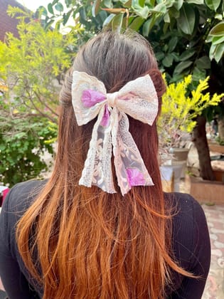 Fairy Net Bows | Fairy Style Bows-Lavender