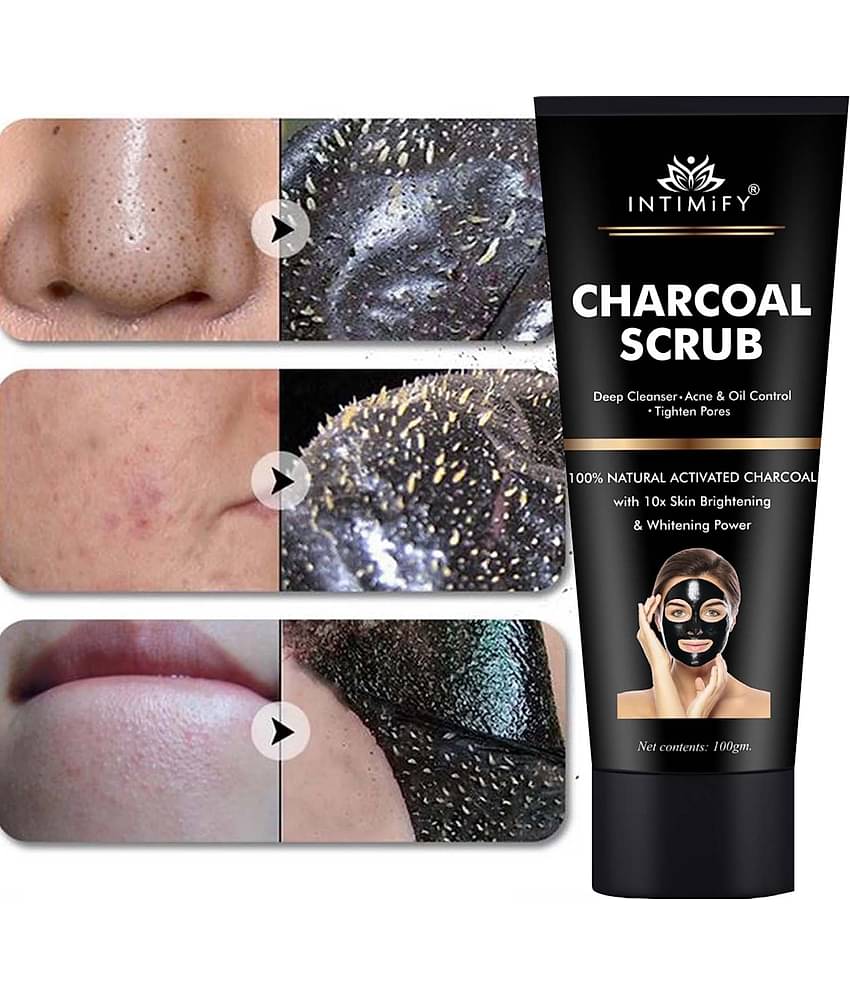 Intimify Charcoal Peel Off Mask, Blackhead Removal, Oil Control Peel Off Mask, 100 Gms