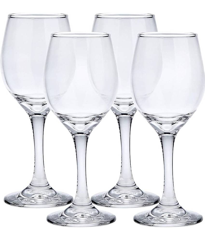 Somil Wine  Glasses Set,  250 ML - (Pack Of 4)