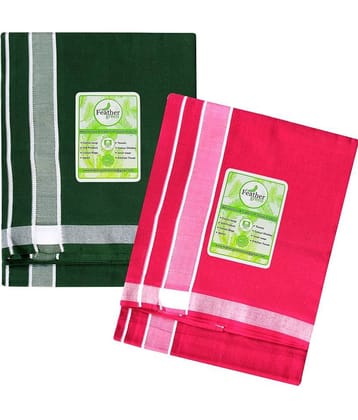 Feather Green Multi Dhoti