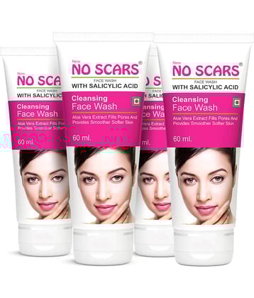 No Scars - Hydrating Face Wash For All Skin Type ( Pack of 4 )