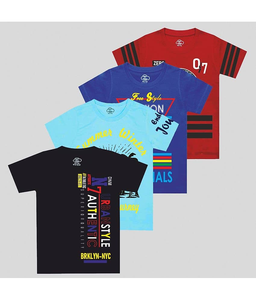 MIST N FOGG Pack of 2 Boys Cotton T-Shirt ( Multicolor )