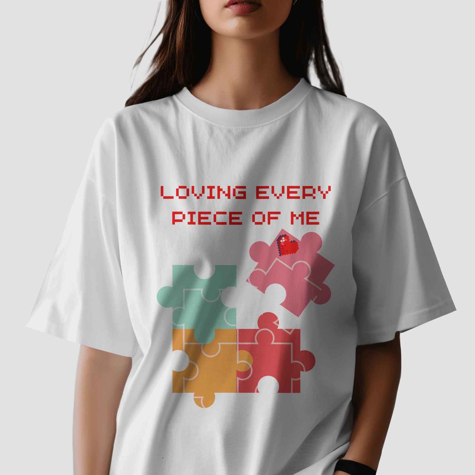 Loving Every Piece of Me-White / XS