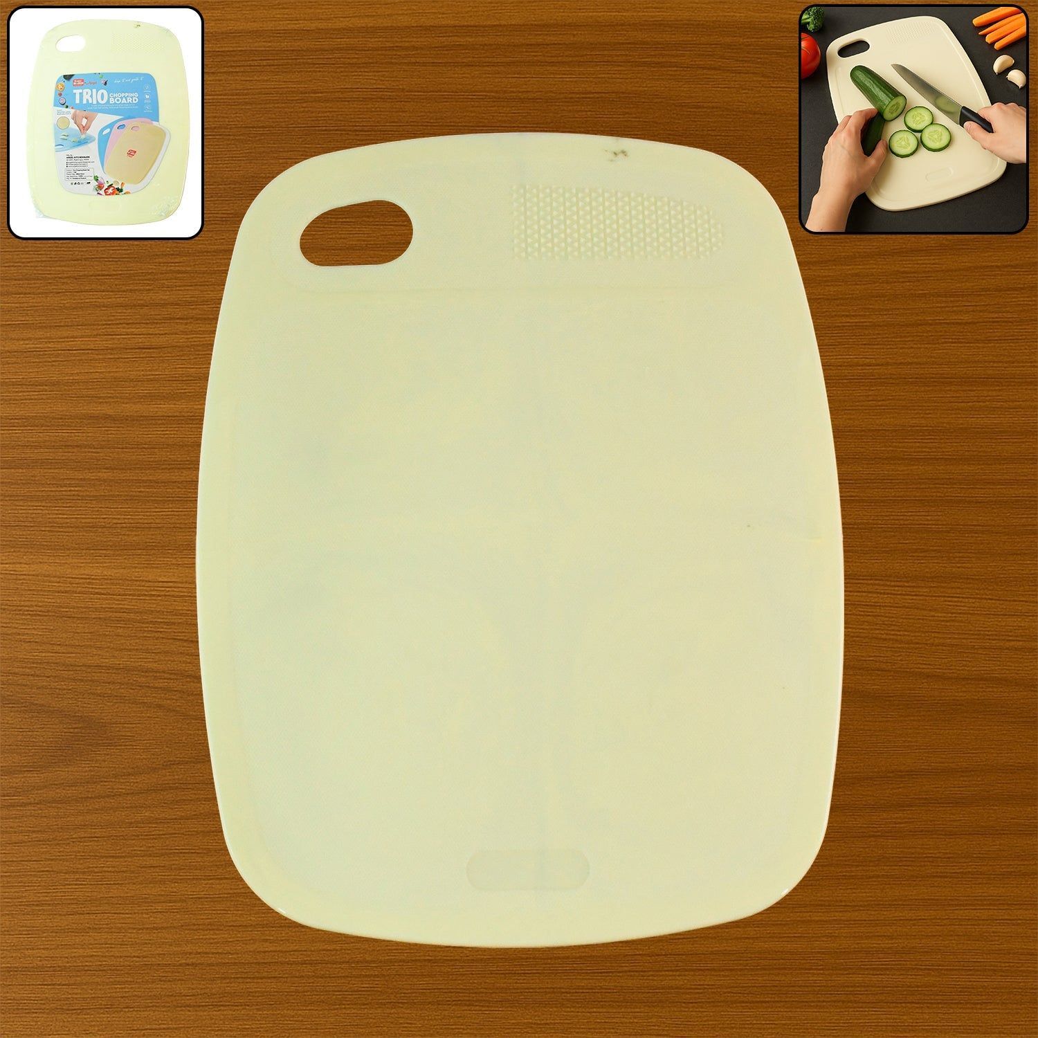 Multipurpose Plastic Chopping Board for Kitchen Use – 28x22 cm (1 Pc)