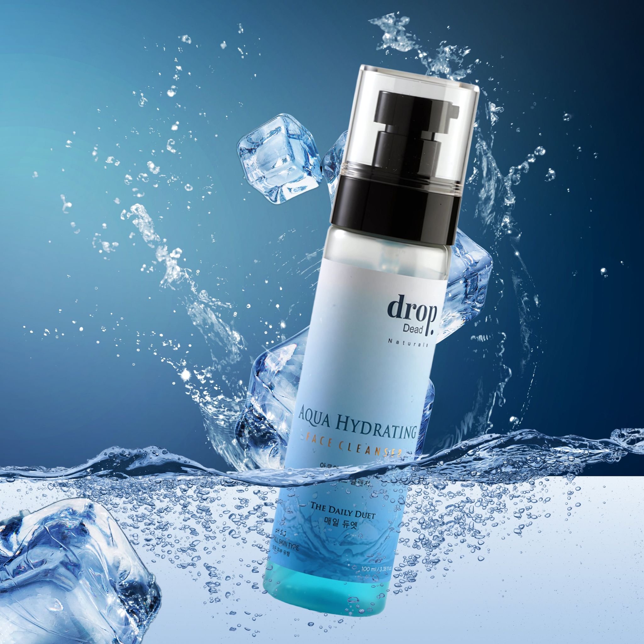 Aqua Hydrating Face Cleanser | Gentle, Moisturizing & Refreshing | Sulfate-Free | For Soft, Hydrated Skin | 100Ml