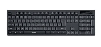 FINGERS ButterClicks Wired Multimedia Keyboard (Compatible with Windows, macOS, Linux