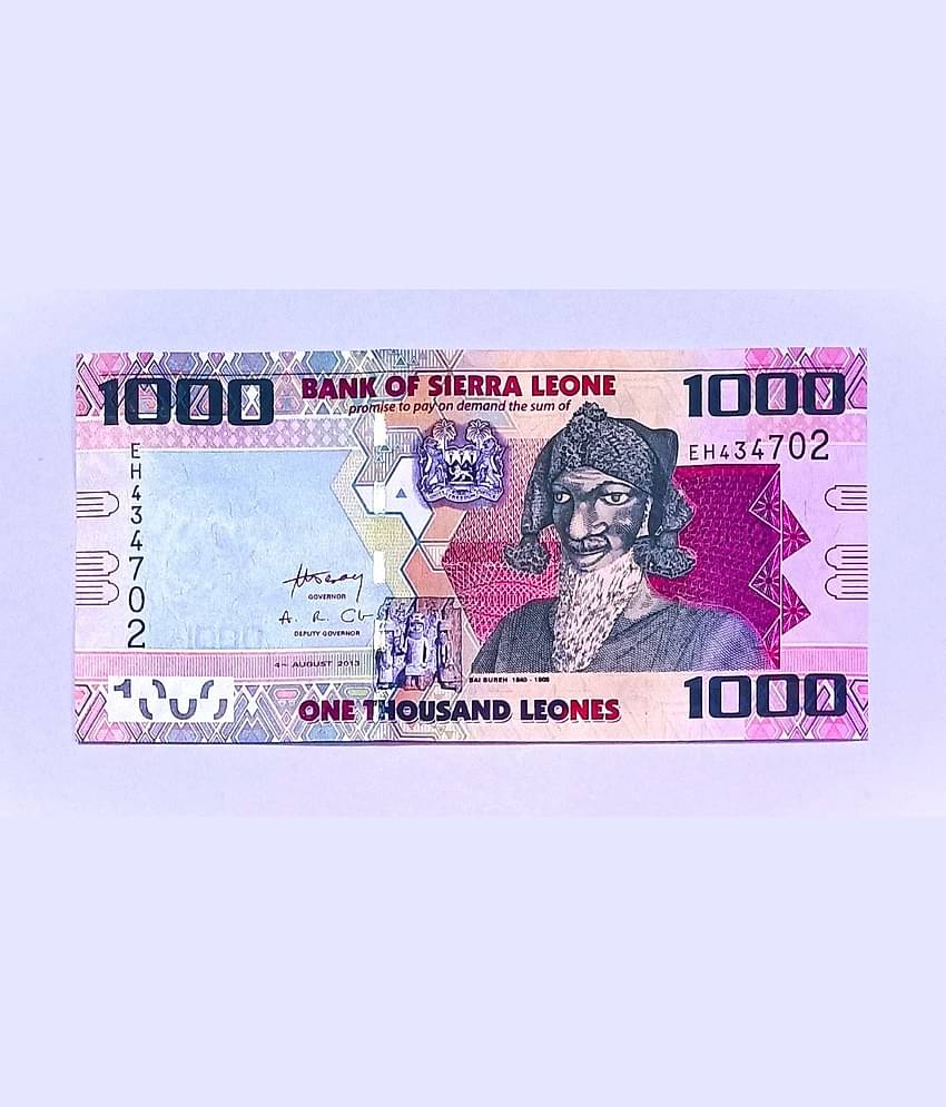 SIERRA LEONE 1000 LEONE NOTE IN TOP UNC GRADE