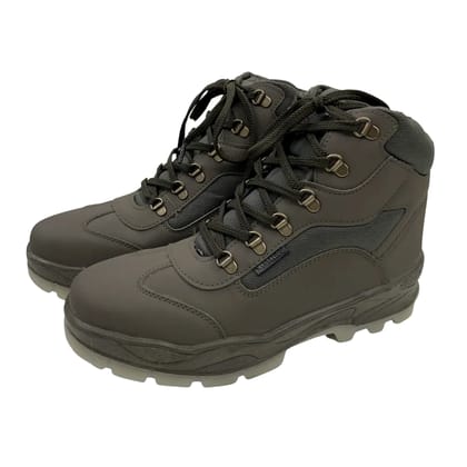 Trekking Shoes - Mid Ankle: Sturdy Hiking Boots with Best Grip Sole for Challenging Terrain and Winter Adventures (Colour - Olive, Size - UK 6) by Total Sporting And Fitness Solutions Pvt Ltd