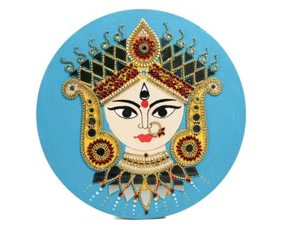 Durga Maa Diamond Work Wall Hanging