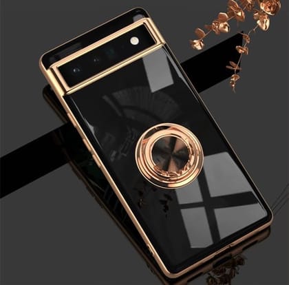Gold Electroplated Ring Holder Cover-Google Pixel 6A