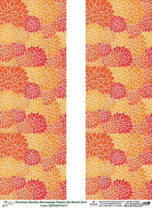 Brand Zero Premium Quality Decoupage Paper Pack of Two - Design Code: BZPQDP10271
