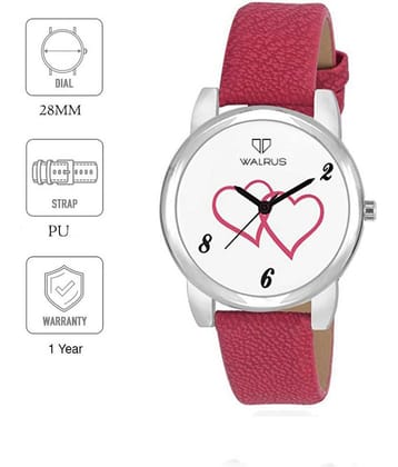 Walrus PU Round Womens Watch