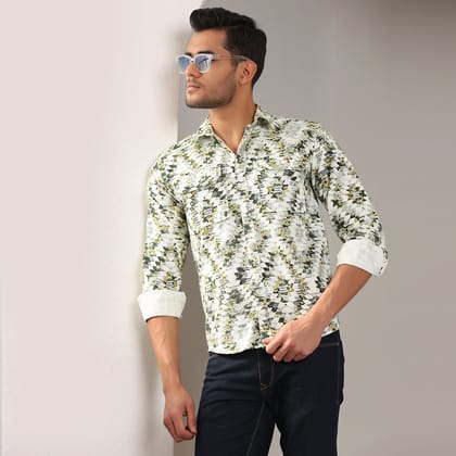 Casual Printed Shirt-M