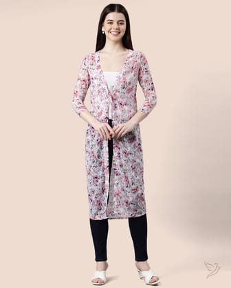 Georgette Shrug-M / Pink Shrug