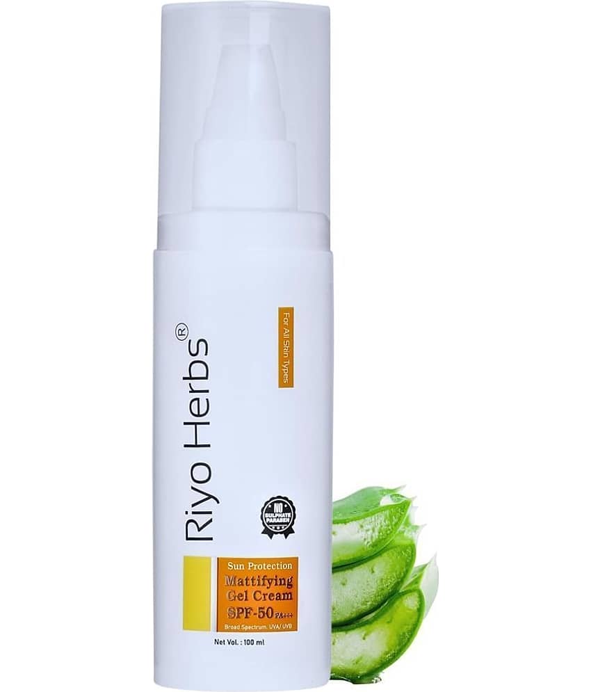 Riyo Herbs Sun Protection Mattifying Gel Cream SPF50 PA+++ | Sunscreen Gel Cream | 100ml