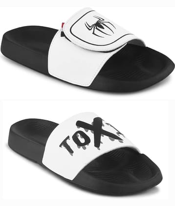 Q tick Black Men's Slide Flip Flop
