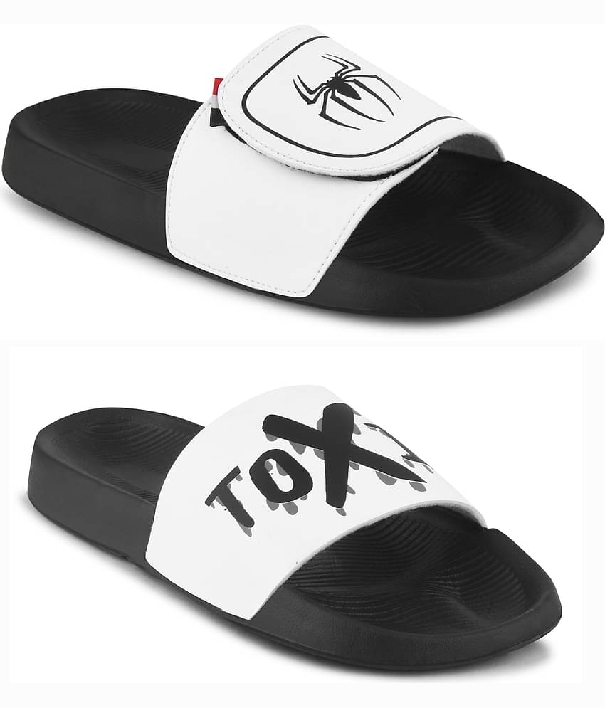 Q tick Black Men's Slide Flip Flop