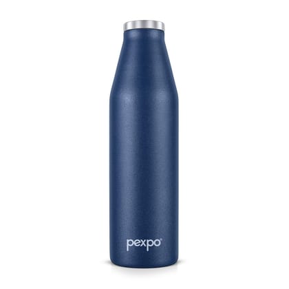Pexpo 24 Hrs Hot & Cold Stainless Steel Thermosteel Insulated Flask, 720ml, Denim Blue, Ludo | BPA Free | Portable |Durable | Leak-Proof | Eco-Friendly | Home | Office | School