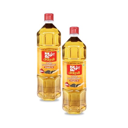 Cold Pressed Gingelly Oil - 1 Ltr (Pack Of 2) Cold Pressed Gingelly Oil - 1 Ltr (Pack Of 2)