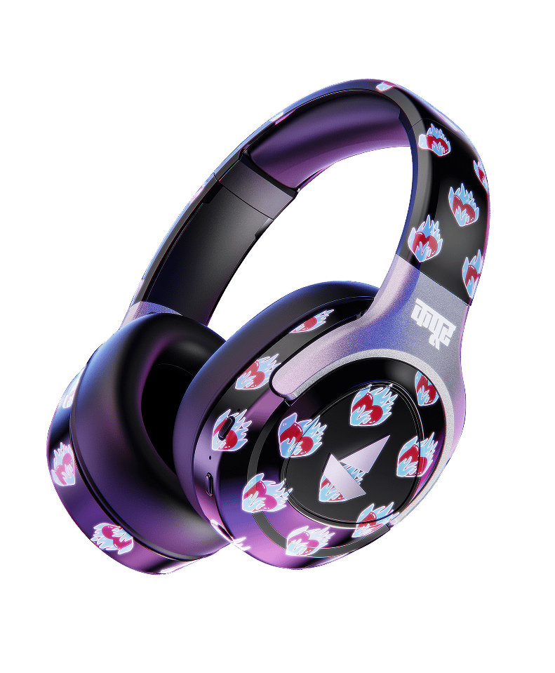 Nirvana Eutopia - Dhruv Kapoor Edition | Wireless Headphone with 20H Playback, Dual Mics with ENx™ Tech, ASAP™ Charge Nirvana Eutopia - Dhruv Kapoor Edition | Wireless Headphone with 20H Playback, Dual Mics with ENx™ Tech, ASAP™ Charge - Flaming Hearts