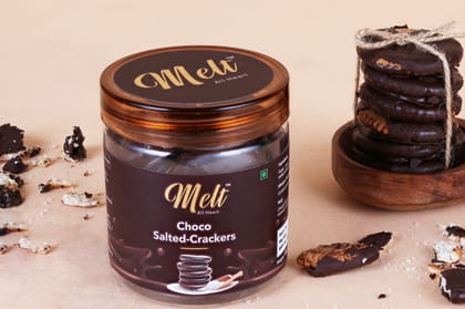 Choco Salted Crackers, 100 gm | Melt Chocolates
