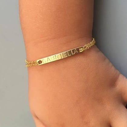Customized Bracelets For Babies-Gold