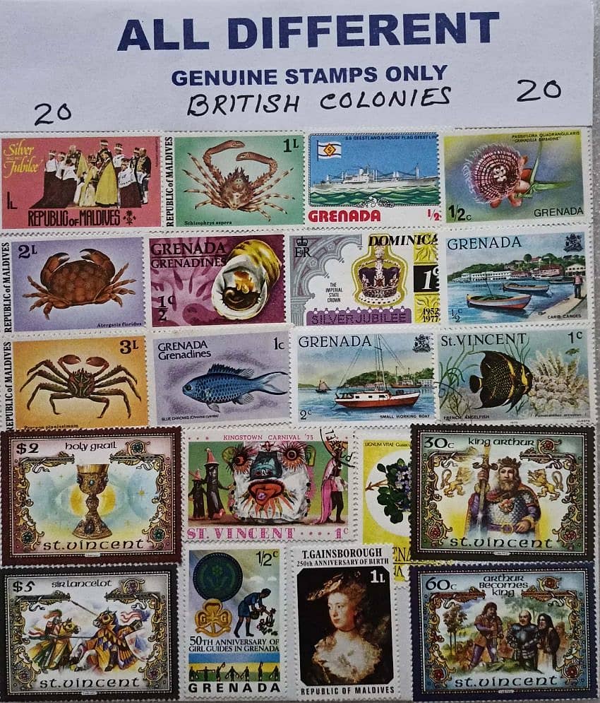 Hop n Shop - Collection of Different British Colonies 20 Stamps