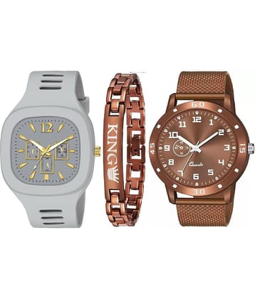 Shivark Multicolor Silicon Analog Men's Watch