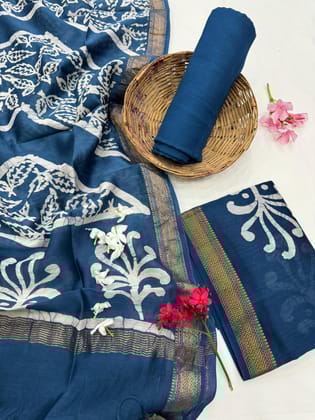 Maheshwari Silk Suit Set