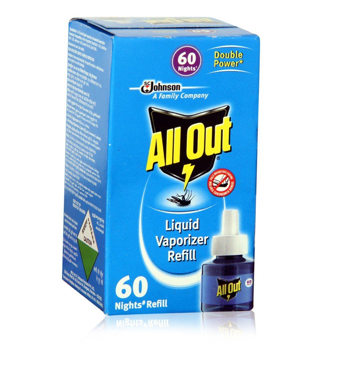All Out Mosquito Repellent - 60 Nights Refill, 1 Piece Pack
