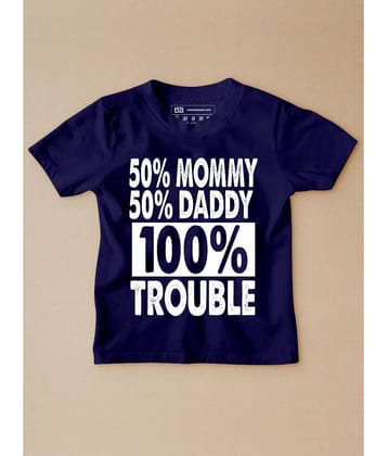 Be Awara Pack of 1 Unisex for Baby Cotton T-Shirt ( Blue )