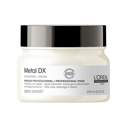 LOreal Professionnel Metal DX Hair Mask, 250gm | Anti-Deposit Protector Hair Mask | Hair Mask for Dry & Frizzy Hair