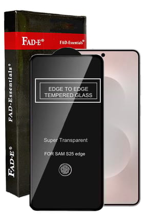 FAD-E Tempered Glass Screen Protector for Samsung Galaxy S25 Edge 5G (Transparent)