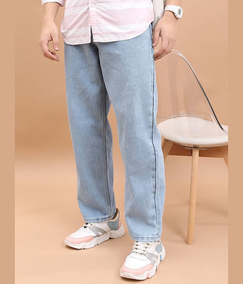 Highlander Relaxed Solid Men's Jeans - Light Blue ( Pack of 1 )