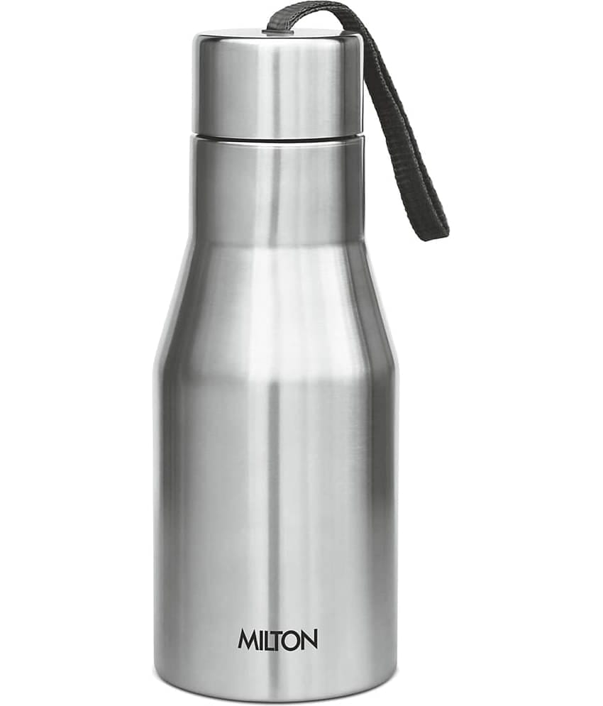 Milton Super 500 Silver Stainless Steel Water Bottle 475 mL ( Set of 1 )