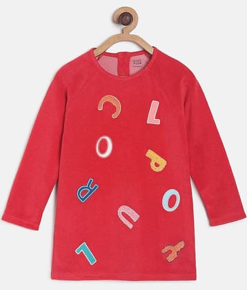 MINI KLUB Pack of 1 Baby Girls Cotton Dress ( Red )