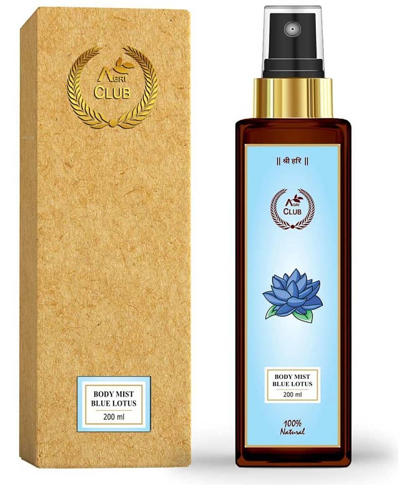 AGRI CLUB - Blue Lotus Body Mist For Men,Women 200 ml ( Pack of 1 )