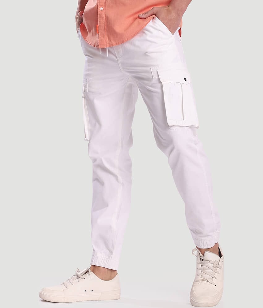 Bene Kleed Relax Men's Cargos - White ( Pack of 1 )